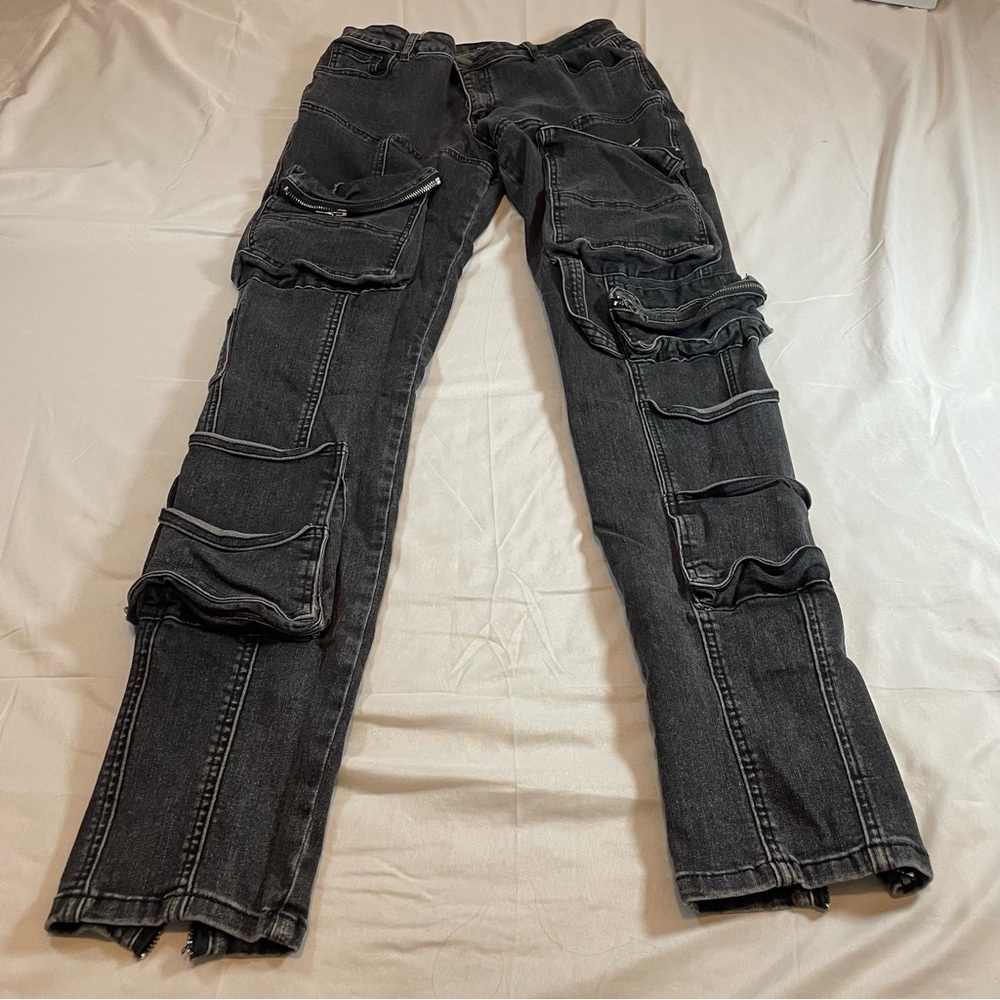 Rehab Lab Stacked Cargo Skinny Jeans‎